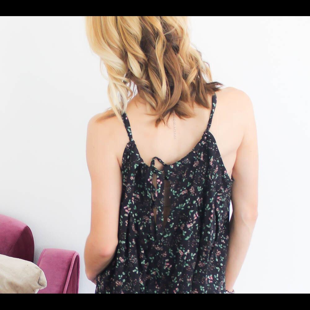 💎Pleated Tank with Tie Back💎